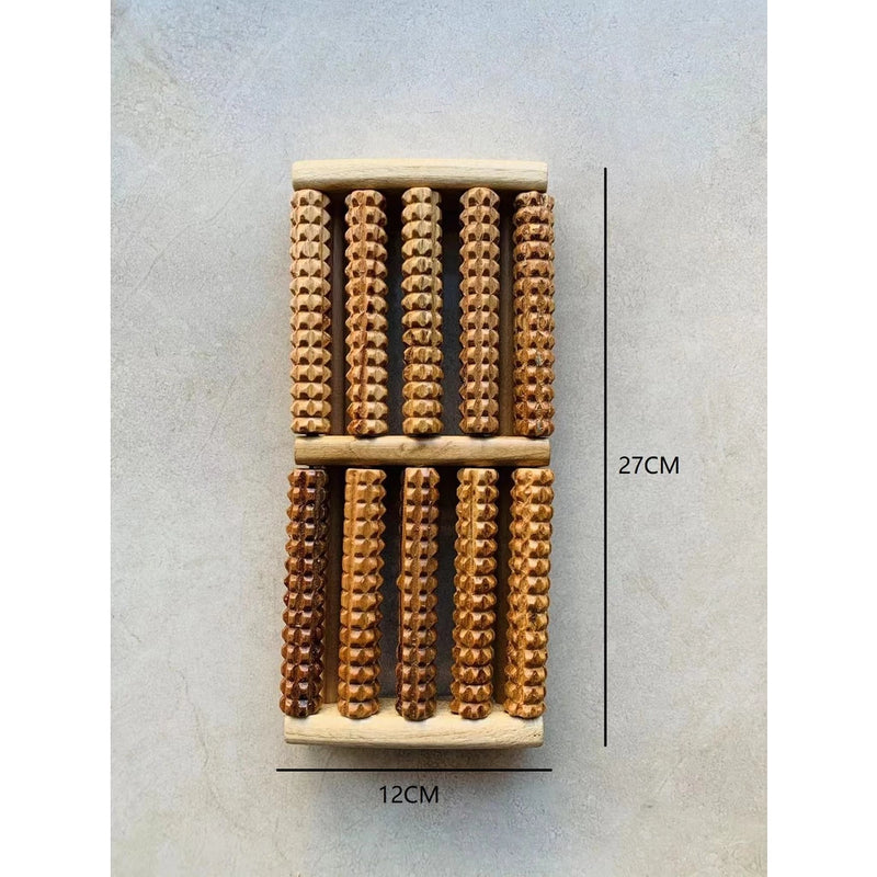 Massageador Pés De Madeira Terapia Relaxante