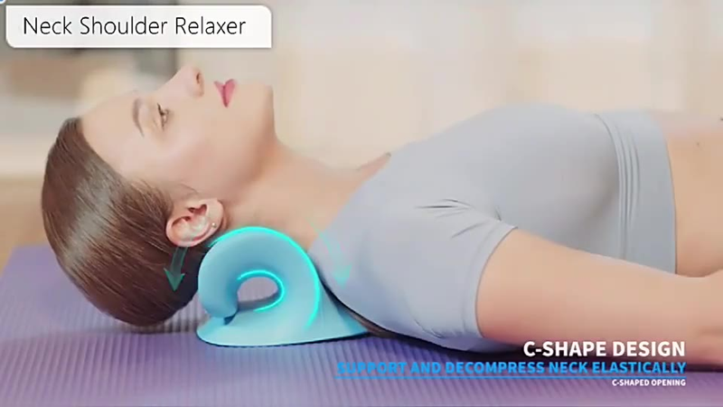 Travesseiro Ortopédico Massageador Cervical Auxílio Postura Relaxamento Intesivo Massagem Coluna MT212