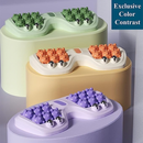 Massageador De Pés Com Rolo Duplo Massagem Shiatsu Alívio De Fascite Plantar Estresse E Relaxamento