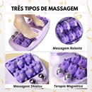 Massageador De Pés Com Rolo Duplo Massagem Shiatsu Alívio De Fascite Plantar Estresse E Relaxamento