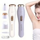 Depiladora Feminina Elétrica 3 em 1 Portátil Recarregável USB à Prova d’Água para Rosto e Corpo M1
