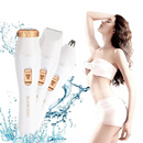 Depiladora Feminina Elétrica 3 em 1 Portátil Recarregável USB à Prova d’Água para Rosto e Corpo M1