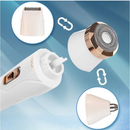 Depiladora Feminina Elétrica 3 em 1 Portátil Recarregável USB à Prova d’Água para Rosto e Corpo M1