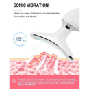 Massageador De Pescoço e Rosto LED Vibração Fototerapia Para Rejuvenescer Firmeza Anti-Rugas